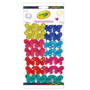 �N�������w�A �o�^�t���C�c�C���r�[�Y�S�� 14�{ Crayola Hair, Butterfly Twin Bead Elastics, Assorted Colors, Kids 3 Years and up, 14 Count �y�����񂹏��i�z