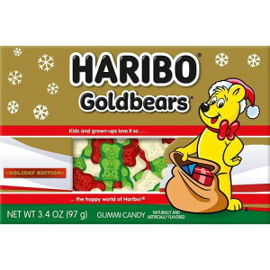 yAJEH}[gizn{[ zf[GfBVO~ bhO[ S[hxA O~LfB 97g HARIBO Holiday Edition Gummies Red and Green Goldbears Gummy Candy, 3.4oz y񂹏