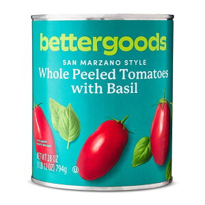 �x�^�[�O�b�Y �T���}���c�@�[�m�X�^�C�� �z�[���g�}�g �o�W�� 794g bettergoods San Marzano Style Whole Peeled Tomatoes with Basil, 28 oz �y�����񂹏��i�z