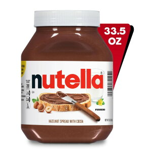 yAJEH}[gizke w[[ibcRRA Xvbh Hp 950g W[ Nutella Hazelnut Spread with Cocoa for Breakfast, 33.5 oz Jar y񂹏iz