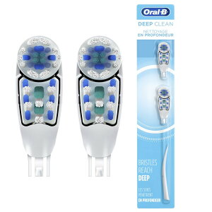 �I�[����B �f�B�[�v�N���[�� �d�r�����u���V �����p�u���V�w�b�h 2�{���� Oral-B Deep Clean Battery Powered Toothbrush Replacement Brush Heads, 2 Count �y�����񂹏��i�z