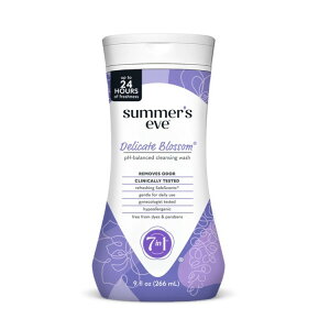 yAJEH}[gizT}[YCu tF~jEHbV fP[gubT pHoX 266ml Summer's Eve Delicate Blossom Daily Feminine Wash, Removes Odor, pH Balanced, 9 fl oz y񂹏iz