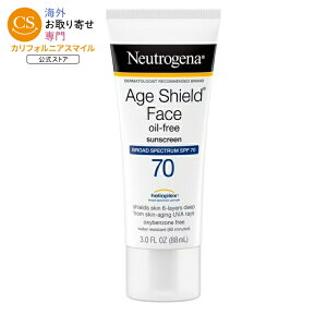 �j���[�g���W�[�i �G�C�W�V�[���h �t�F�C�X�p���Ă��~�� SPF70 �I�C���t���[ 88mL Neutrogena Age Shield Face Oil-Free Sunscreen, SPF 70 Sunblock, 3 fl oz �y�����񂹏��i�z