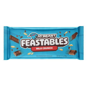yAJEH}[giztB[X^uY ~X^[r[Xg ~N `R[g N` o[ 60g Feastables MrBeast Milk Chocolate Crunch Bar, 2.1 oz (60g), 1 Count y񂹏iz