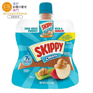 �X�L�b�s�[ �N���[�~�[�s�[�i�b�c�o�^�[�X�N�C�[�Y�p�b�N 170g �p�E�` SKIPPY Creamy Peanut Butter Squeeze Pack 6 oz Plastic Pouch �y�����񂹏��i�z