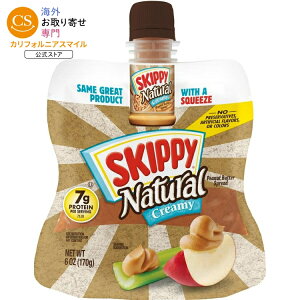 �X�L�b�s�[ �X�N�C�[�Y �i�`������ �N���[�~�[ �s�[�i�b�c�o�^�[ 170g SKIPPY Squeeze Natural Creamy Peanut Butter, 6 oz �y�����񂹏��i�z
