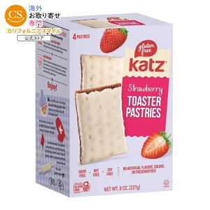 �J�b�c �O���e���t���[ �X�g���x���[ �g�[�X�^�[�y�X�g���[ 227g Katz Gluten Free Strawberry Toaster Pastries, Breakfast Foods �y�����񂹏��i�z