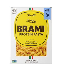 �u���~ �t�W�b�� �n�C�v���e�C���p�X�^ 340g Brami Fusilli High Protein Pasta, Made in Italy, Noodles, 12 oz Box �y�����񂹏��i�z