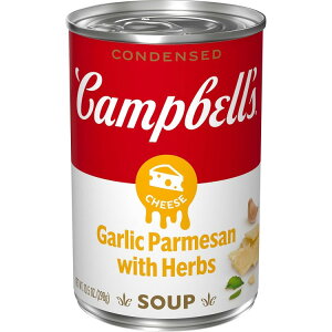 �L�����x�� �Z�k�K�[���b�N�p�����U���`�[�Y�X�[�v �n�[�u���� 298g Campbell's Condensed Garlic Parmesan Cheese Soup with Herbs, 10.5 oz �y�����񂹏��i�z