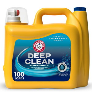 yAJEH}[gizA[n}[ fB[vN[ XeCtH[~ Xp[NON[̍100 Arm & Hammer Deep Clean Stain Formula Detergent, Sparkling Clean Scent, 150 Fl