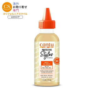 �J���g�D �v���e�N�e�B�u�X�^�C���Y �A���W�F�� �w�A�I�C�� �e�B�[�c���[�I�C���z�� ��59mL Cantu Protective Styles by Angela Hair Oil with Tea Tree Oil, 2 fl oz �y�����񂹏��i�z