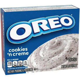 ジェロ オレオ クッキー＆クリーム インスタントプディング＆パイフィリングミックス 119g Jell-O Oreo Cookies 'n Creme Instant Pudding & Pie Filling Mix, 4.2 oz Box 【お取り寄せ商品】