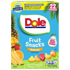 yAJEH}[gizh[ gsJt[cXibN 22 Dole Tropical Fruit Snacks, 22 Count y񂹏iz