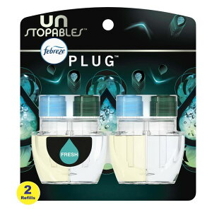 yAJEH}[gizt@u[Y AXgbpuY vOF lߑւp tbV̍ 2 Febreze Unstopables Plug In Air Freshener, Scented Oil Refill, Fresh, 2 Refills y