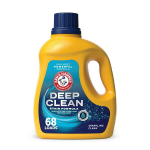 yAJEH}[gizA[n}[ fB[vN[ XeCtH[~ t̐ 68 Arm & Hammer Deep Clean Stain Formula, Liquid Laundry Detergent, 102 fl oz, 68 Loads y񂹏