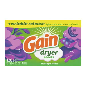 yAJEH}[gizQC hC[V[g [Cgu[Y̍ 120 Gain Dryer Sheets, Moonlight Breeze, 120 Count y񂹏iz