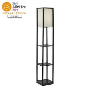 �y�E�H���}�[�g�u�����h�z���C���X�e�C�Y �V�F���t�t�t���A�����v ��157cm �u���b�N �z���C�g�V�F�[�h Mainstays 62inch Plastic Black Shelf Floor Lamp, Sustainable White Fabric Shade ,Modern �y�����񂹏��i�z