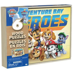 �X�s���}�X�^�[�Q�[���Y �p�E�E�p�g���[�� �ؐ��W�O�\�[�p�Y�� 6�Z�b�g Spin Master Games, PAW Patrol 6-Pack of Wooden Jigsaw Puzzles, for Ages 3 and up �y�����񂹏��i�z