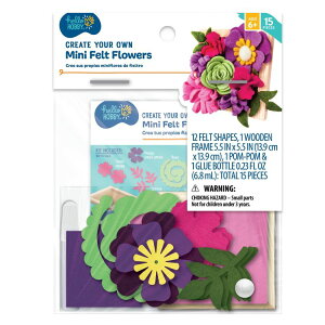 �n���[�z�r�[ �~�j�t�F���g�t�����[ �t���[���A�[�g����L�b�g Hello Hobby Create Your Own Mini Felt Flower Frame Kit �y�����񂹏��i�z