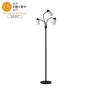�y�E�H���}�[�g�u�����h�z���C���X�e�C�Y 3���������t���A�����v ��173cm �u���b�N �z���C�g�V�F�[�h Mainstays Classic 68inch Black Finish 3 Head Adjustable Floor Lamp with White Plastic Sh �y�����񂹏��i�z
