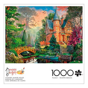 �o�b�t�@���[�Q�[���Y �J���g���[�}�i�[�n�E�X 1000�s�[�X 26.75×19.75�C���` ��l�����C���^�[���b�L���O �W�O�\�[�p�Y�� �Ώ۔N��14�Έȏ� Buffalo Games Country Manor House 1000-Piece 26.75 x 19.75-Inch Inter