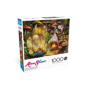 �o�b�t�@���[�Q�[���Y �����[�}�b�V�����[���R�e�[�W 1000�s�[�X �W�O�\�[�p�Y�� Buffalo Games Merry Mushroom Cottage 1000-Piece 26.75 x 19.75-Inch Interlocking �y�����񂹏��i�z