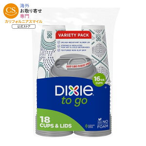 �f�B�L�V�[ �g�D�[�S�[ �g���̂Ď��R�b�v ��473ml 18�� �}���`�J���[ Dixie To Go Disposable Paper Cups, 16 oz, Multi-Color, 18 Count �y�����񂹏��i�z