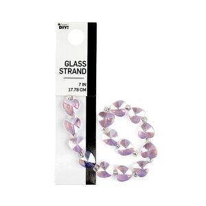 �J�Y��DIY ���C�g�s���N �K���X�n�[�g�r�[�Y�X�g�����h 10mm 14���� Cousin DIY Light Pink Glass Heart Bead Strand, 10 mm, 14 Piece, Adult, Model 69995926 �y�����񂹏��i�z