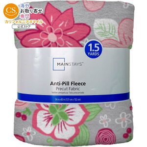 �y�E�H���}�[�g�u�����h�z���C���X�e�C�Y ��147cm×��1.5���[�h �t���[�X���n �A���`�s�����O �s���N�t�����[ �s���N �v���J�b�g Mainstays 58inch x 1.5 yard Lux Anti-pill Fleece Pink Flowers Fabric Precut, Pink 