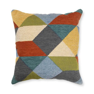 �y�E�H���}�[�g�u�����h�z���C���X�e�C�Y �􉽊w�� �f�R�N�b�V���� �}���` ��46×46cm Mainstays Decorative Throw Pillow, Geo, Multi, 18inch Square, 1 per Pack �y�����񂹏��i�z