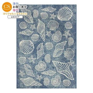 �y����|�C���gUP��1��-11��10���z���C���X�e�C�Y ���O�p���O �V�[�V�F���� ��152×213cm �u���[ Mainstays 5' x 7' Blue Seashell Outdoor Rug �y�����񂹏��i�z