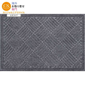 �y����|�C���gUP��1��-11��10���z���C���X�e�C�Y �N���X�n�b�`�� �|���G�X�e�����o�[���փ}�b�g �X���[�N ��61×91cm Mainstays Textures Crosshatch Polyester and Rubber Backed Doormat, 2' x 3', Smoke �y������