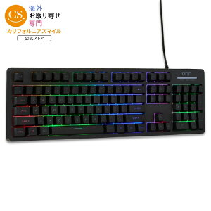 �I�� �L���Q�[�~���O�L�[�{�[�h �o�b�N���C�g�t�� �O���[ onn Wired LED Gaming Keyboard, Backlit, Gray �y�����񂹏��i�z