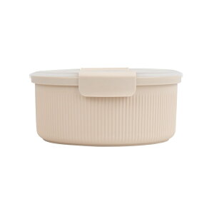 �y�E�H���}�[�g�u�����h�z���C���X�e�C�Y �t�[�h�R���e�i �ی^ �x�[�W�� ��1.39L Mainstays Food Storage Container, Round, Beige, 47oz Capacity �y�����񂹏��i�z