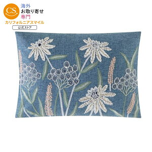 ���C���X�e�C�Y �{�^�j�J���h�J �f�R�N�b�V���� ��36×51cm Mainstays Chambray Embroidered Botanical Decorative Throw Pillow For Adults, 14 x 20 �y�����񂹏��i�z