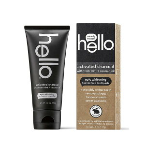 hello I[PA Y  113g (4oz) Hello Oral Care Activated Charcoal 4oz 113gy񂹏izy킹Ĕz