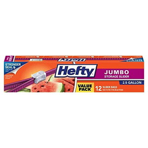 wteB[ XC_[ `bNt Hiۑ  12 Hefty Slider Jumbo Food Storage Bags 12 slider bagsy񂹏izy킹Ĕz
