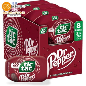 �`�b�N�^�b�N �|�P�b�g�T�C�Y�~���g �h�N�^�[�y�b�p�[���� 98g × 8�p�b�N Tic Tac Pocket-sized Mints, Dr Pepper Flavored 8 pack, 3.4 oz Each �y�����񂹏��i�z