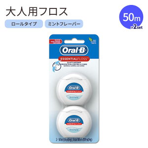 �I�[�����r�[ �G�b�Z���V�����t���X �~���g�� 50m Oral-B EssentialFloss Cavity Defense Dental Floss�y�����񂹏��i�z�y���킹�Ĕ��������z