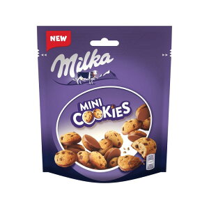 �~���J �~�j�N�b�L�[ �A���v�X�~���N�`���R���[�g 110g Milka Mini Cookies Covered with Alpine Milk Chocolate Pieces 110g �y�����񂹏��i�z