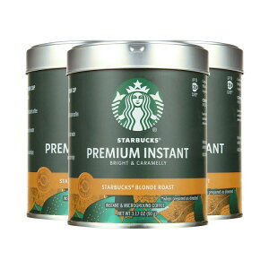 yő1000~OFFN[|zX^[obNX v~A CX^g uh [Xg 100% ArJ 3Zbg Starbucks Premium Instant Coffee, Blonde Roast, 100% Arabica Beans, 3 Pack (3.17 Oz Each)y