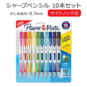 y[p[Cg NA|Cg V[vyV TChmbN 0.7mm 10F10{Zbg Paper Mate Clearpoint Mechanical Pencils Assorted Barrel Colors HB St Jty񂹏izy킹