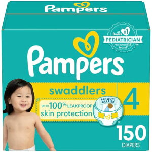 �p���p�[�X ���ނ� �T�C�Y4 10kg-17kg�p 150�� Pampers Swaddlers Diapers (150 Count)�y�����񂹏��i�z�y���킹�Ĕ��������z