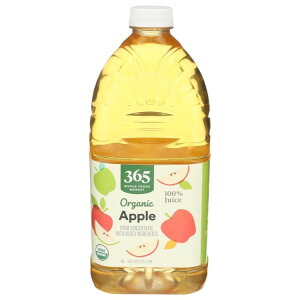 ySiΏہE펞2300~E3800~E41000~OFFN[|zz[t[Y}[Pbg I[KjbNAbvW[X 1.89L 365 by Whole Foods Market, Organic Apple Juice, 64 Fl Ozy񂹏izy