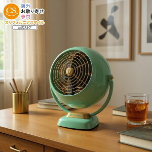 【全品対象・常時2個300円・3個800円・4個1000円OFFクーポン】ヴォルナド VFAN Jr. ヴィンテージ エアサーキュレーター ファン グリーン Vornado VFAN Jr. Vintage Air Circulator Fan, Green【お取り寄せ商品】