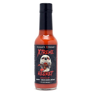 yő1000~OFFN[|zGGNXg[ Obg zbg \[X XR[sI JCi[p[ 148ml Elijah's Xtreme Regret Hot Sauce - Carolina Reaper and Trinidad Scorpiony񂹏izy