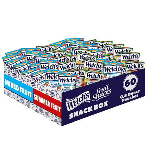 yő1000~OFFN[|zEF` t[cXibN ~bNXt[cT}[t[coNoGeBpbN 60 Welch's Fruit Snacks, Mixed Fruit & Summer Fruits Bulk Variety Pack (Pack of 60)y