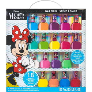 yő1000~OFFN[|z^E[K[ fBYj[ ~j[}EX lC|bVZbg 18 Townley Girl Disney Minnie Mouse Peel-Off Nail Polish Set for Girls 18 Pcsy񂹏izy
