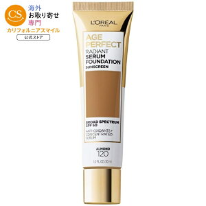 �����A���p�� �G�C�W�p�[�t�F�N�g ���f�B�A���g �Z���� �t�@���f�[�V���� SPF 50 �A�[�����h L'Oreal Paris Age Perfect Radiant Serum Foundation with SPF 50, Almond �y�����񂹏��i�z