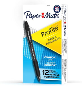ySiΏہE펞2300~E3800~E41000~OFFN[|zy[p[Cg vtB[J V[vyV 0.7mm 12{Paper Mate Profile Mech Mechanical Pencil 0.7mm, Black, 12 County񂹏i